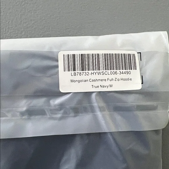 NWT Quince Mongolian Cashmere Full-Zip Hoodie True Navy Size M - Picture 12 of 15